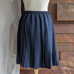 90s Vintage Plus Size Pleated Wool Skirt