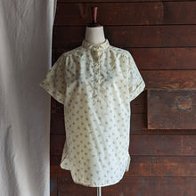 Load image into Gallery viewer, 70s Vintage Cream Polyester Blouse
