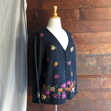 Load image into Gallery viewer, 90s Vintage Plus Size Fall Embroidered Cardigan
