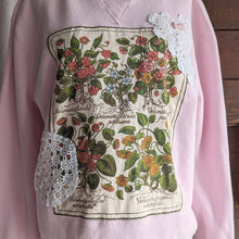 Load image into Gallery viewer, Patchwork Pink Grannycore Floral Sweatshirt
