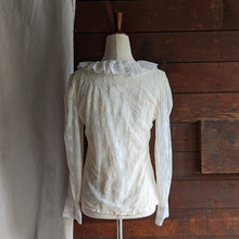 Load image into Gallery viewer, Vintage White Lace Button Up Blouse
