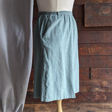 Load image into Gallery viewer, 90s Vintage Sage Green Corduroy Skirt with Pockets
