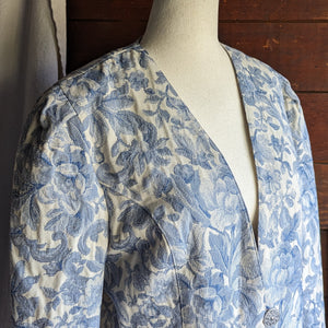 Vintage Blue Tapestry Jacket