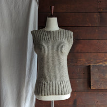 Load image into Gallery viewer, Handknit Grey-Brown Sweater Vest
