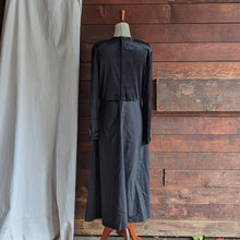 Load image into Gallery viewer, 90s Vintage Homemade Black Velour Maxi Dress
