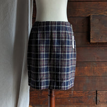 Load image into Gallery viewer, Vintage Wool Blend Plaid Mini Skirt
