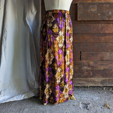Load image into Gallery viewer, Vintage Homemade Diamond Crushed Velvet Maxi Skirt

