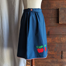 Load image into Gallery viewer, Vintage Apple Applique Midi Wrap Skirt
