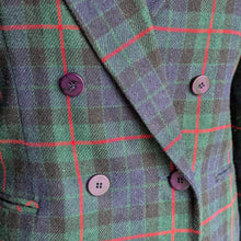 Load image into Gallery viewer, 90s Vintage Wool Blend Plaid Blazer
