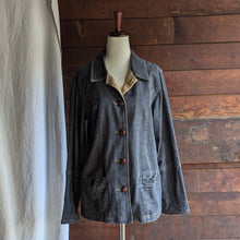 Load image into Gallery viewer, 90s Vintage Black Denim Coat
