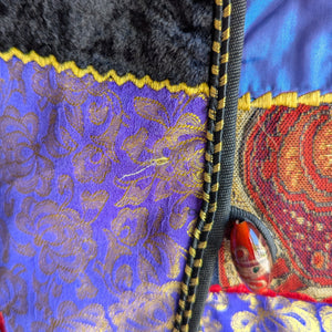 Velvet and Crazy Quilt Patchwork Jacket