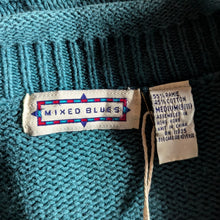 Load image into Gallery viewer, 90s Vintage Teal Knit Cardigan
