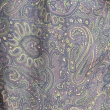 Load image into Gallery viewer, 90s Vintage Dark Brown Paisley Midi Skirt
