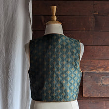 Load image into Gallery viewer, 90s Vintage Green Brocade Vest
