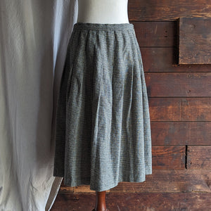 Vintage Black and White Houndstooth Skirt
