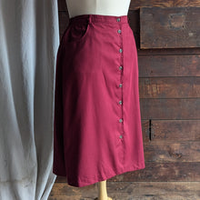 Load image into Gallery viewer, 90s Vintage Plus Size Red Button-Front Skirt
