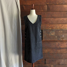 Load image into Gallery viewer, 90s Vintage Black Corduroy Jumper Dress
