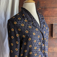 Load image into Gallery viewer, 90s Vintage Black and Gold Satin Blouse
