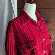 Load image into Gallery viewer, 90s Vintage Red Corduroy Jacket
