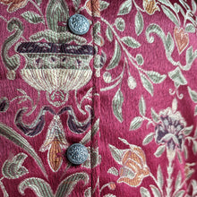 Load image into Gallery viewer, 90s Vintage Red Polyester Jacquard Jacket
