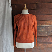 Load image into Gallery viewer, 90s Vintage Pumpkin Orange Wool Blend Sweater
