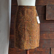 Load image into Gallery viewer, 90s Vintage Chunky Orange Wool Pencil Skirt
