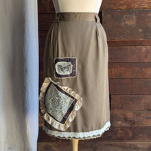 Load image into Gallery viewer, Upcycled &#39;Butterfly Lace&#39; Patched Midi Skirt
