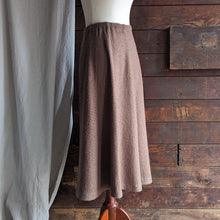 Load image into Gallery viewer, 70s/80s Vintage Brown Cotton Knit Maxi Skirt
