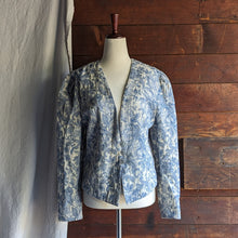 Load image into Gallery viewer, Vintage Blue Tapestry Jacket
