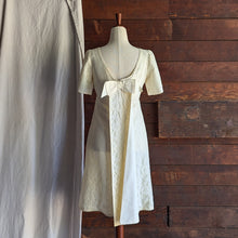 Load image into Gallery viewer, 60s Vintage Homemade Cream Lace Dress
