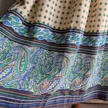 Load image into Gallery viewer, 80s Vintage Ivory Cotton Blend Pleated Midi Skirt
