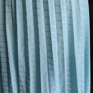 80s Vintage Teal Blue Polyester Midi Dress