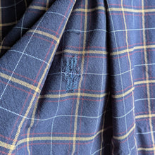 Load image into Gallery viewer, 90s Vintage Navy Plaid Mini Skirt
