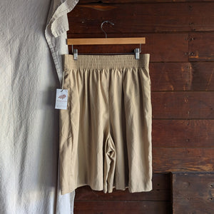 90s Vintage Tan High Rise Gaucho Shorts
