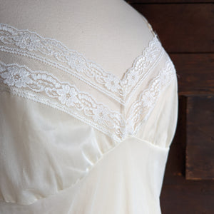 Vintage Plus Size White Slip Dress
