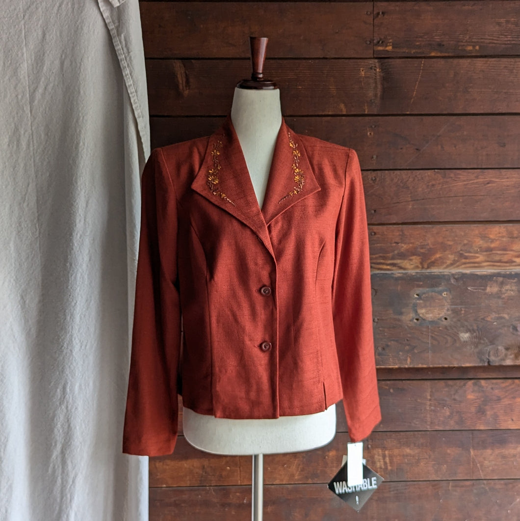 90s Vintage Embroidered Reddish Jacket