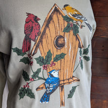 Load image into Gallery viewer, 90s Vintage Collared Bird Print Sweatshirt
