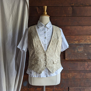 90s Vintage Plus Size Embroidered White Linen Shirt