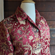 Load image into Gallery viewer, 90s Vintage Red Polyester Jacquard Jacket
