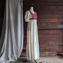 Load image into Gallery viewer, 70s Vintage High Waist Prairie Dress
