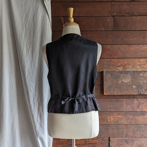 90s Vintage Plus Size Paisley Jacquard Vest