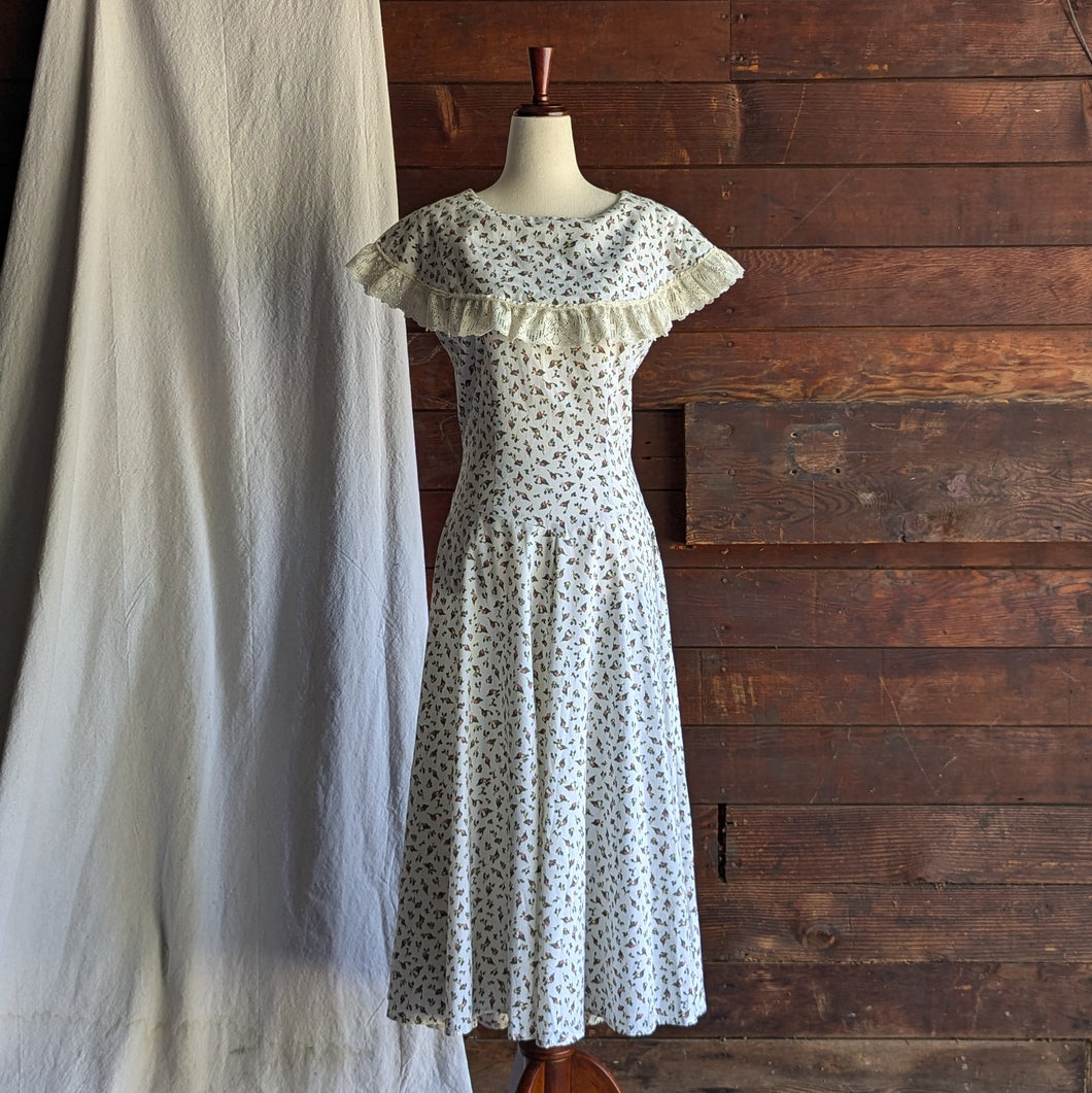 80s/90s Vintage Homemade Prairie Dress