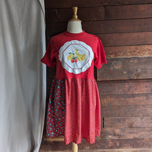 Load image into Gallery viewer, Upcycled Fruit Salad T-Shirt Dress
