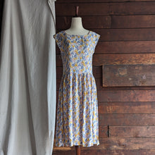 Load image into Gallery viewer, 90s Vintage Pastel Floral Midi Dress
