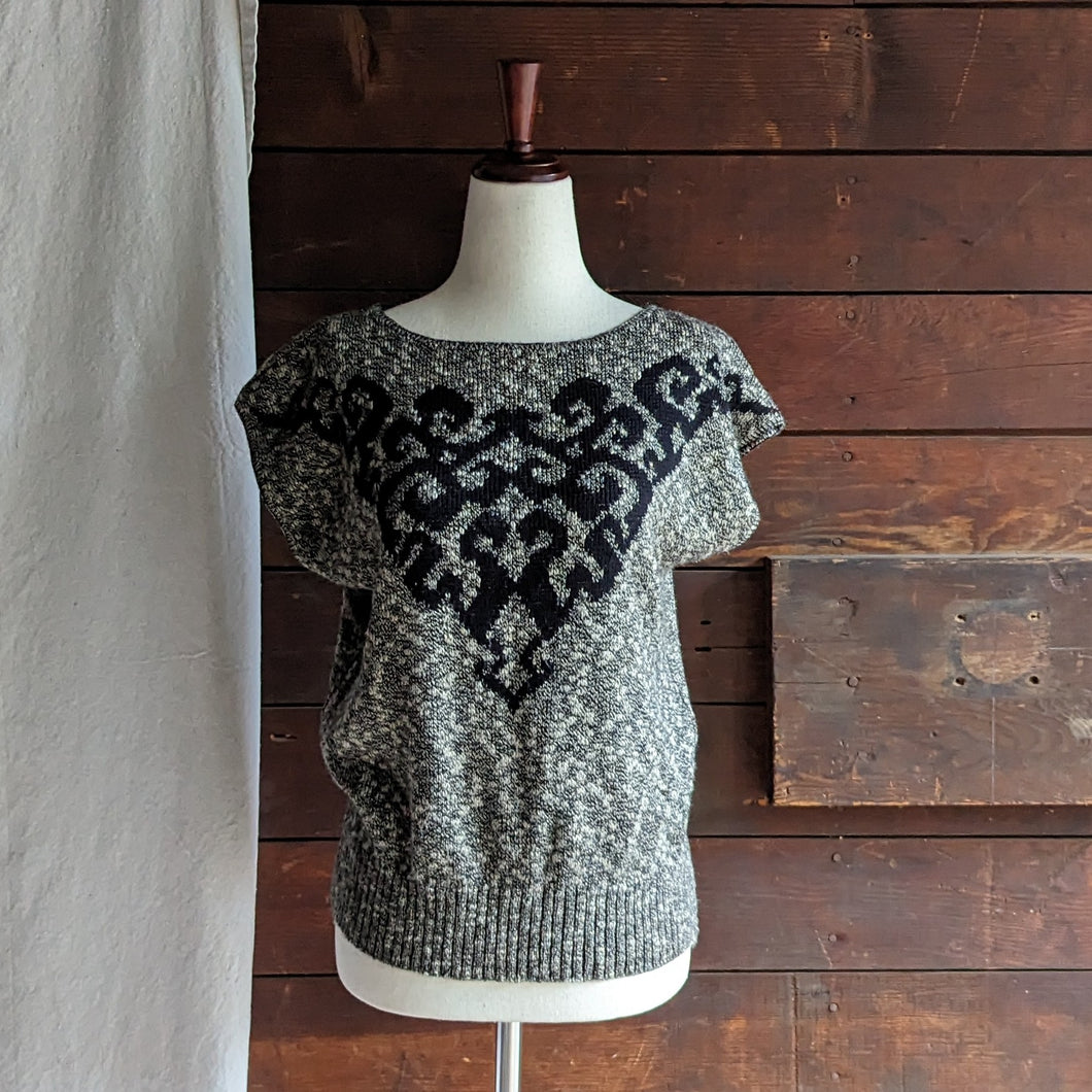 Vintage Acrylic Knit Sweater Top
