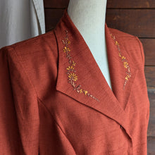 Load image into Gallery viewer, 90s Vintage Embroidered Reddish Jacket
