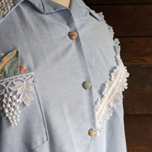 Load image into Gallery viewer, 90s Vintage Plus Size Embellished Chambray Shirt

