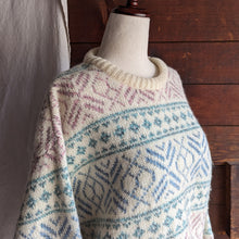 Load image into Gallery viewer, 80s Vintage Wool Blend Knit Sweater
