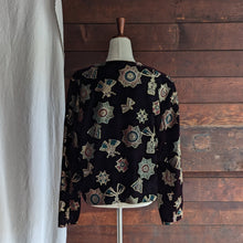 Load image into Gallery viewer, 90s Vintage Royal Crest Velvet Jacket
