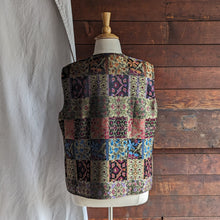 Load image into Gallery viewer, Plus Size Patchwork Brocade Vest
